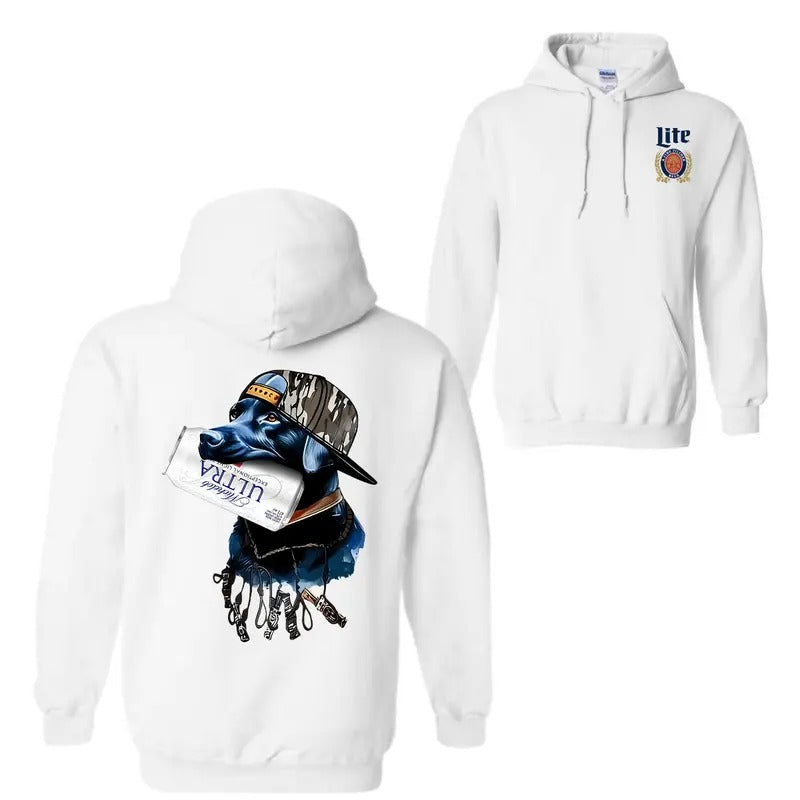 Michelob Ultra Dog Hunting 2-Sided Unisex Hoodie, Sweatshirt & T-Shirt
