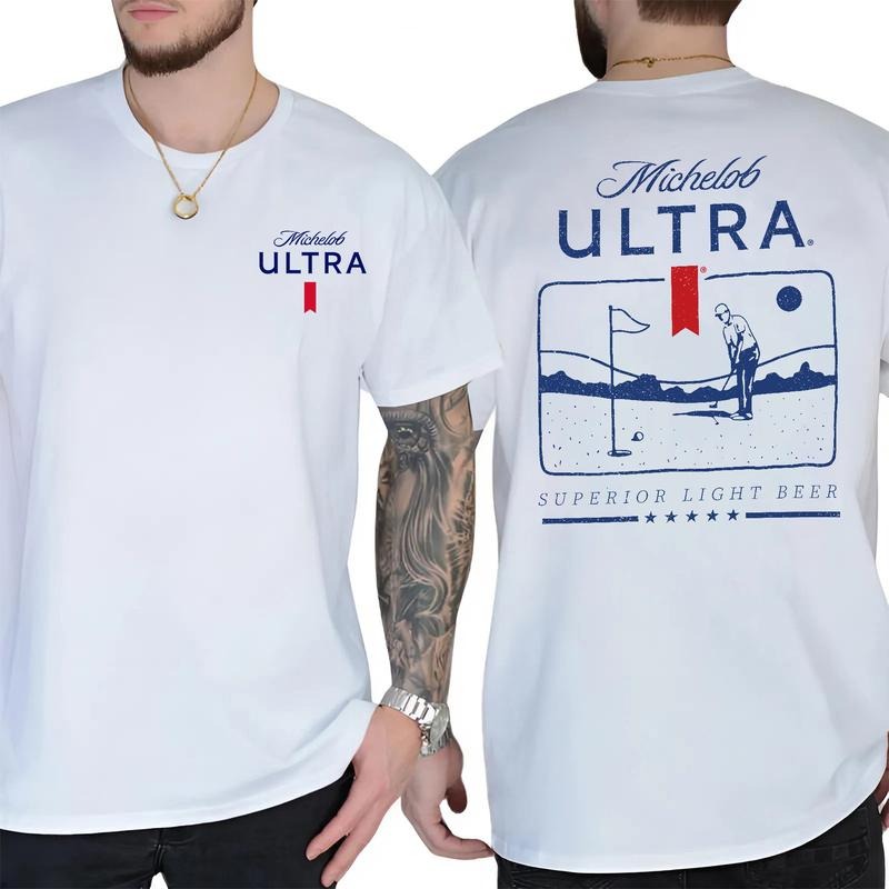 Michelob Ultra Golf Club 2_Sided T-Shirt, Superior Light Beer Graphic Tee, Vintage Golf Sweater for Beer Lovers Hoodie,...