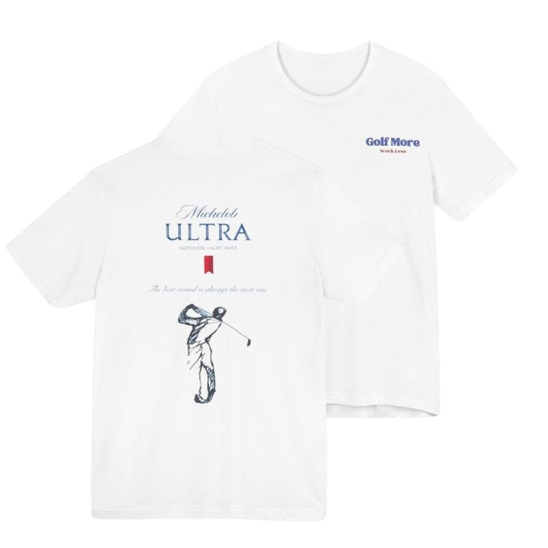 Michelob Ultra Golfing Front and back print T-Shirt, Gift For Men, 2 Side Sweatshirt Hoodie For Men Women | HypeDripTees.com
