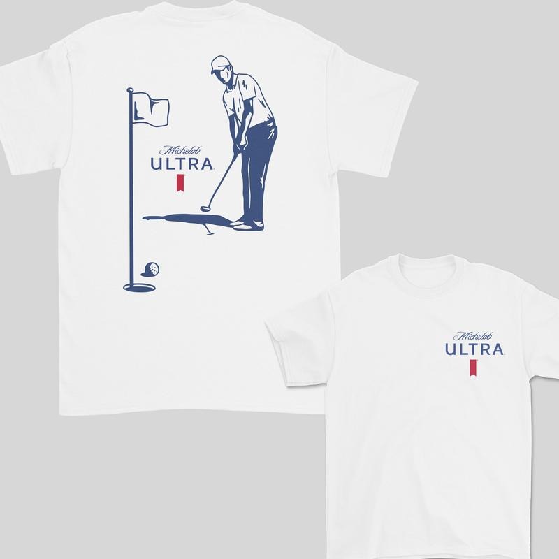 Michelob Ultra Golfing T-Shirt, 2 Side T-Shirt For Men, Gift For Men Hoodie, Sweatshirt | HypeDripTees.com
