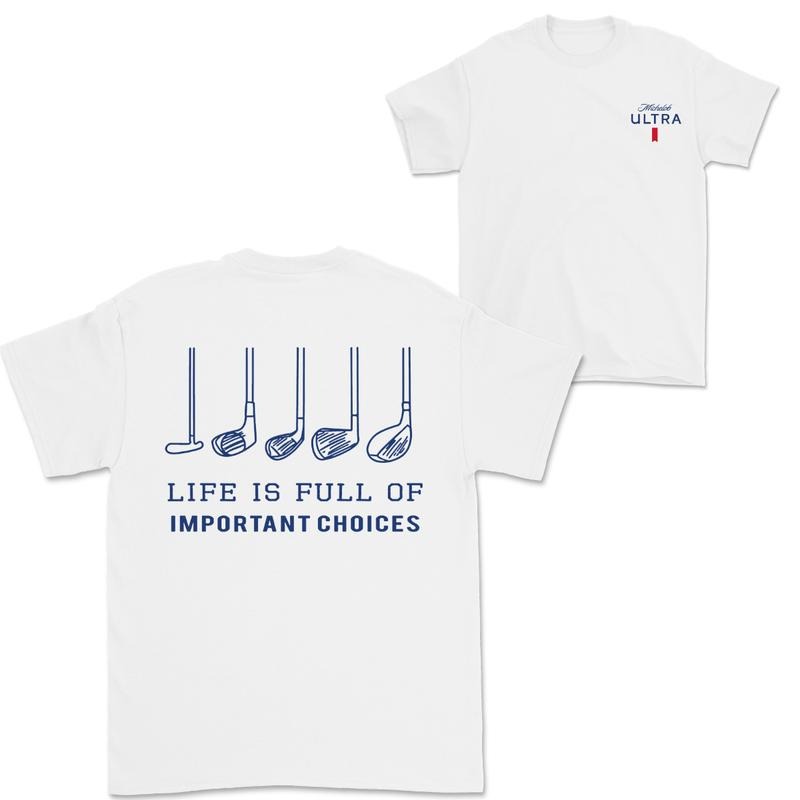 Michelob Ultra Golfing T-Shirt,Gift For Men, 2 Side T-Shirt For Men Hoodie, Sweatshirt | HypeDripTees.com