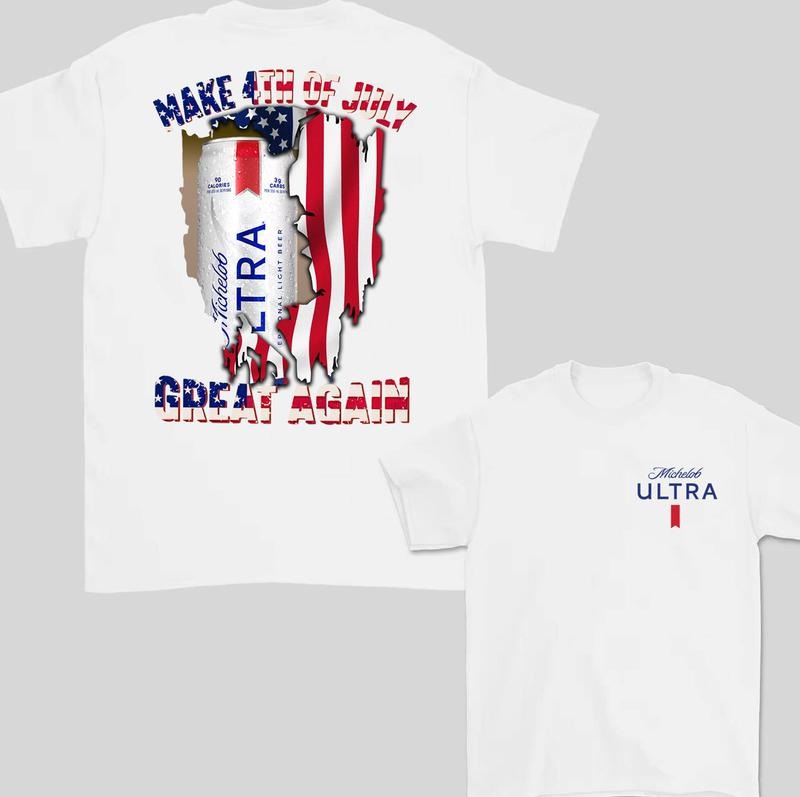 Michelob Ultra Make 4th of July America Great Again Shirt Unisex Hoodie, Sweatshirt | HypeDripTees.com