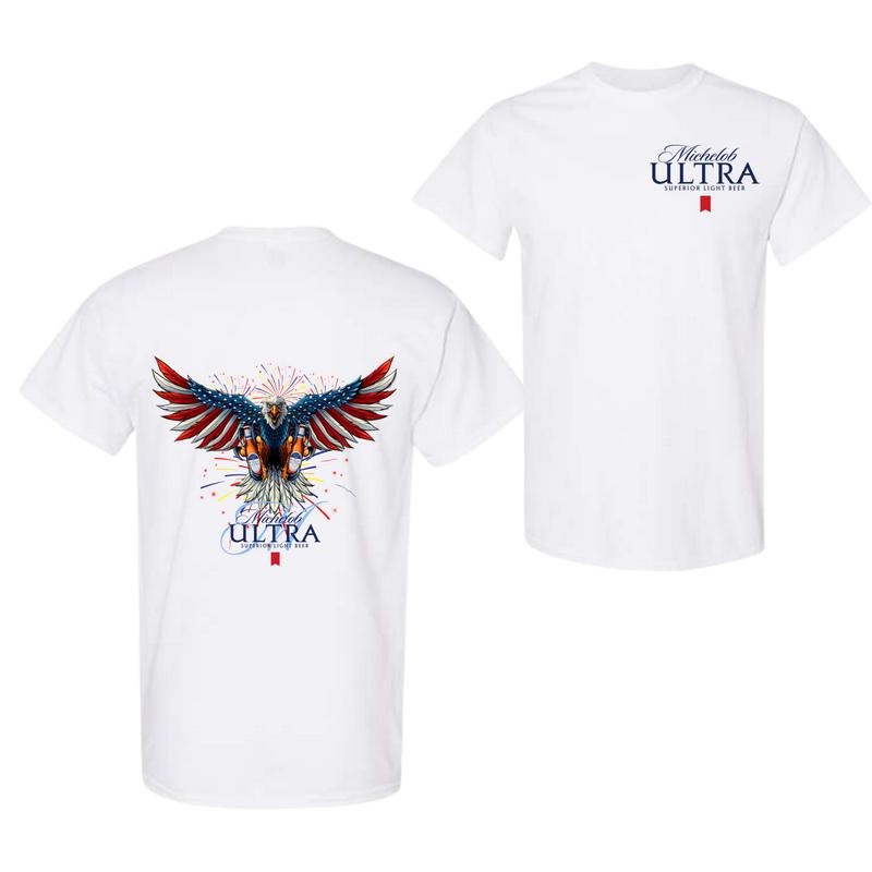 Michelob Ultra Superiro Light Beer Eagle 2 Sides T-shirt, Michelob Short Sleeve Tee, Unisex Shirt, Menswear Top beer...