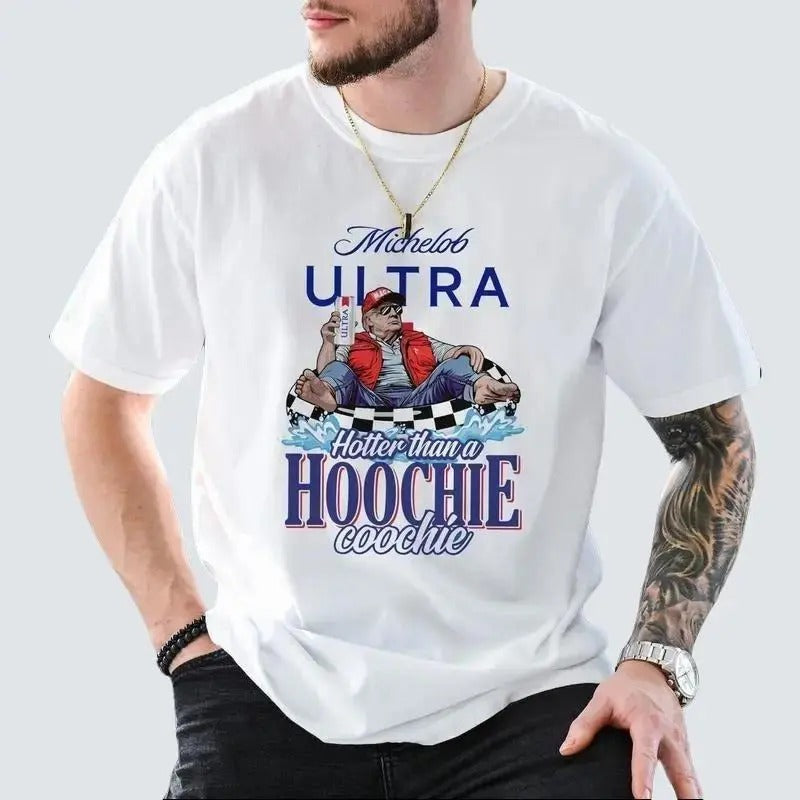 Michelob Ultra Tshirt, Hotter Than a Hoochie Coochie Shirt, Trum Shirt 2024, For Men And For Women Hoodie, Sweatshirt
