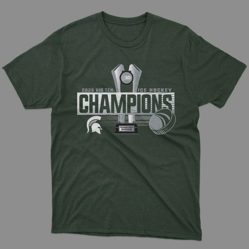 Michigan State Spartans Ice Hockey 2026 Big Ten Men’s Hockey Regular Season Champions Locker Room Shirt