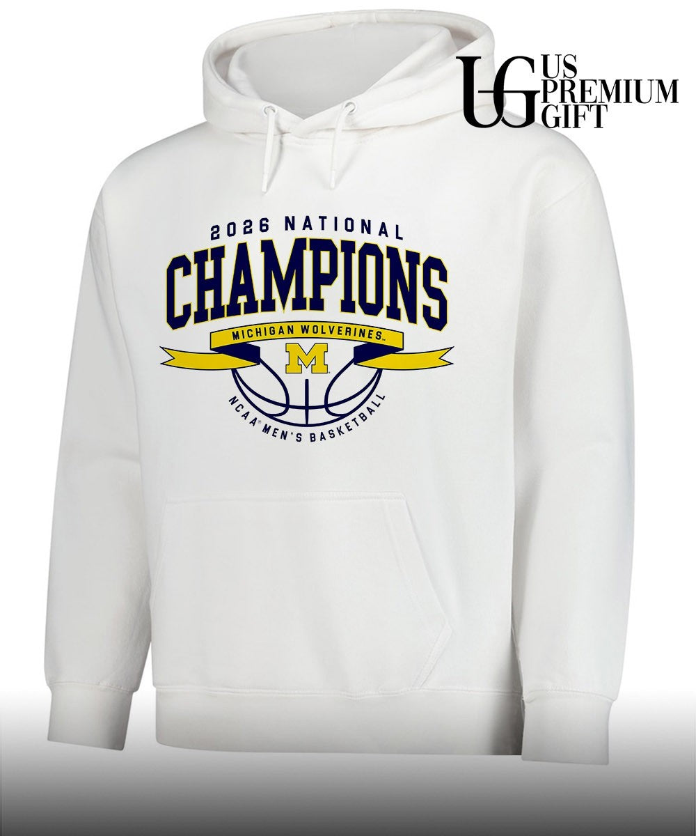 Michigan Wolverines 2026 Basketball National Champions Ribbon Wings shirt
