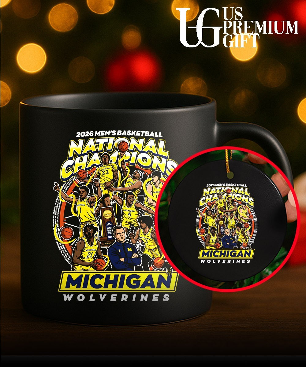 Michigan Wolverines 2026 Men’s Basketball National Champions Team cartoon shirt