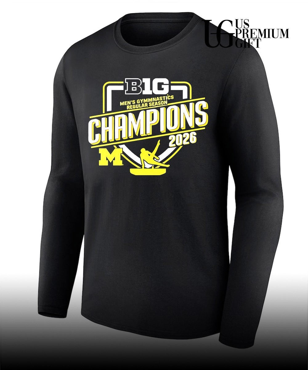 Michigan Wolverines 2026 Men’s Gymnastics Big Ten Champions shirt