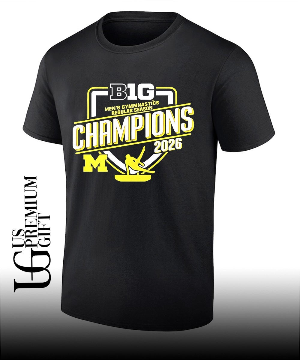 Michigan Wolverines 2026 Men’s Gymnastics Big Ten Champions shirt