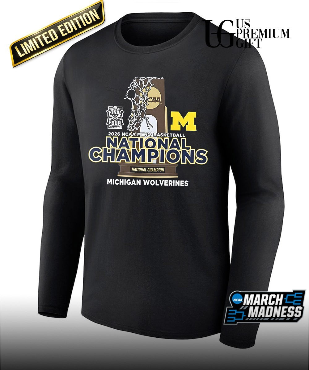 Michigan Wolverines 2026 Men’s basketball National Champions team collage shirt
