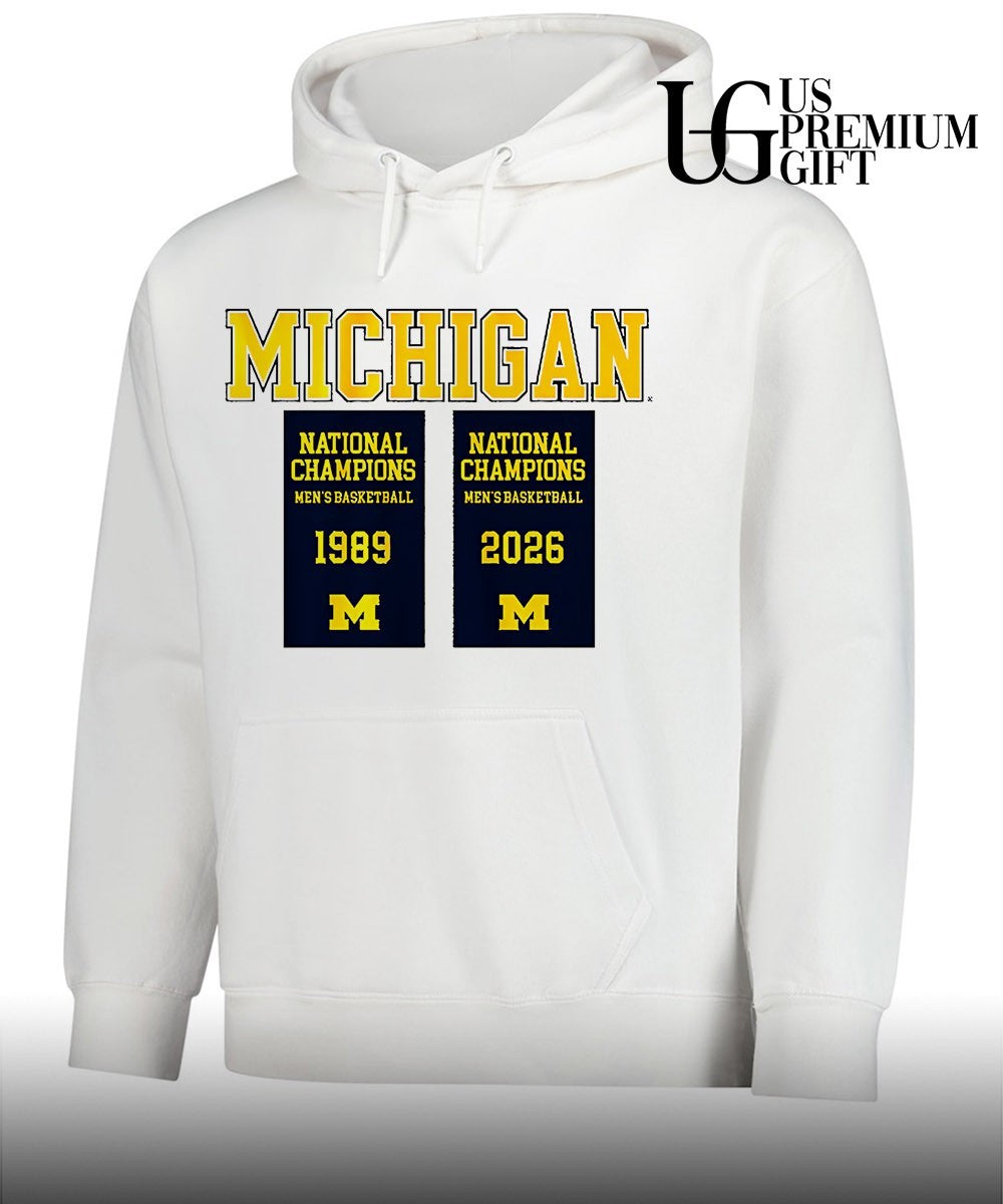 Michigan Wolverines 2026 NCAA Men’s Basketball National Champions banners shirt