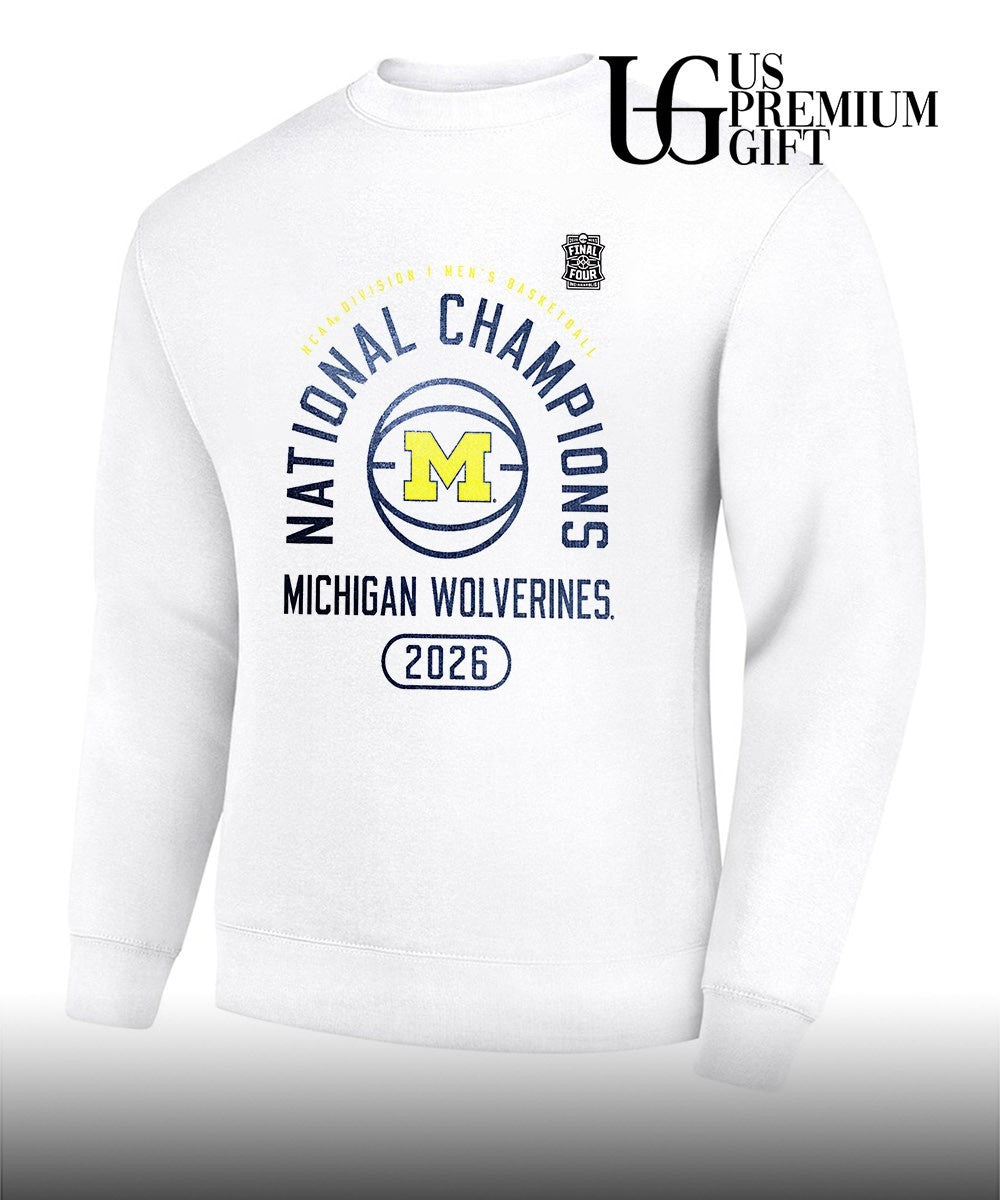 Michigan Wolverines 2026 NCAA Men’s Basketball National Champions fast break shirt