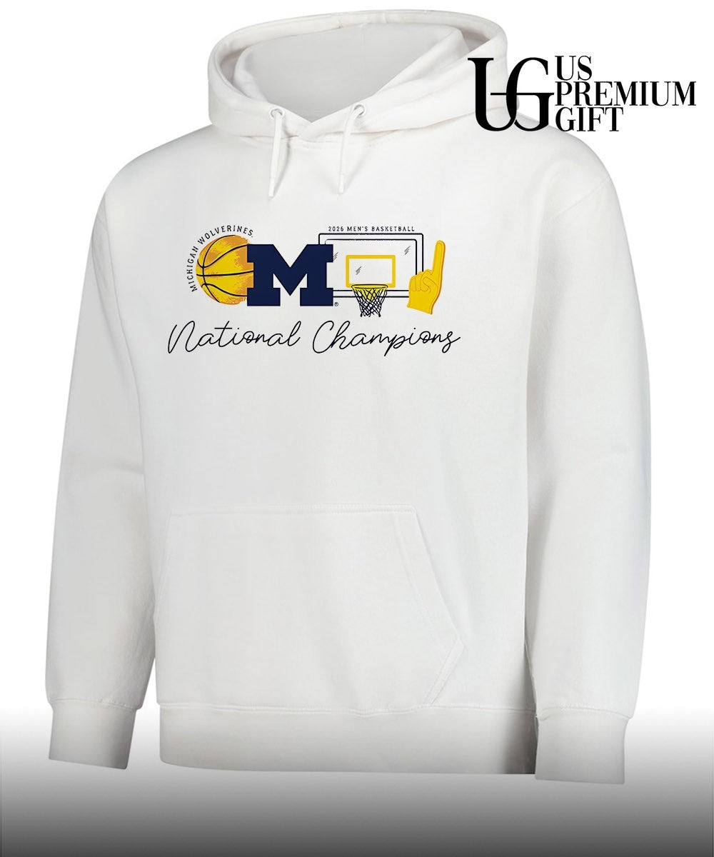 Michigan Wolverines 2026 NCAA Men’s Basketball National Champions sketch element shirt