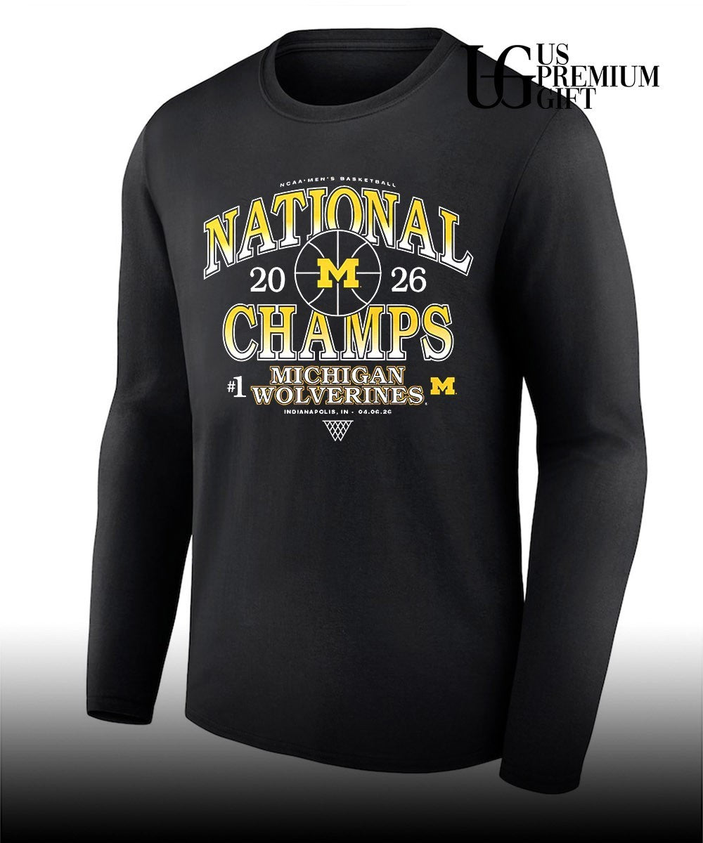 Michigan Wolverines 2026 NCAA Men’s basketball National Champions Indianapolis shirt