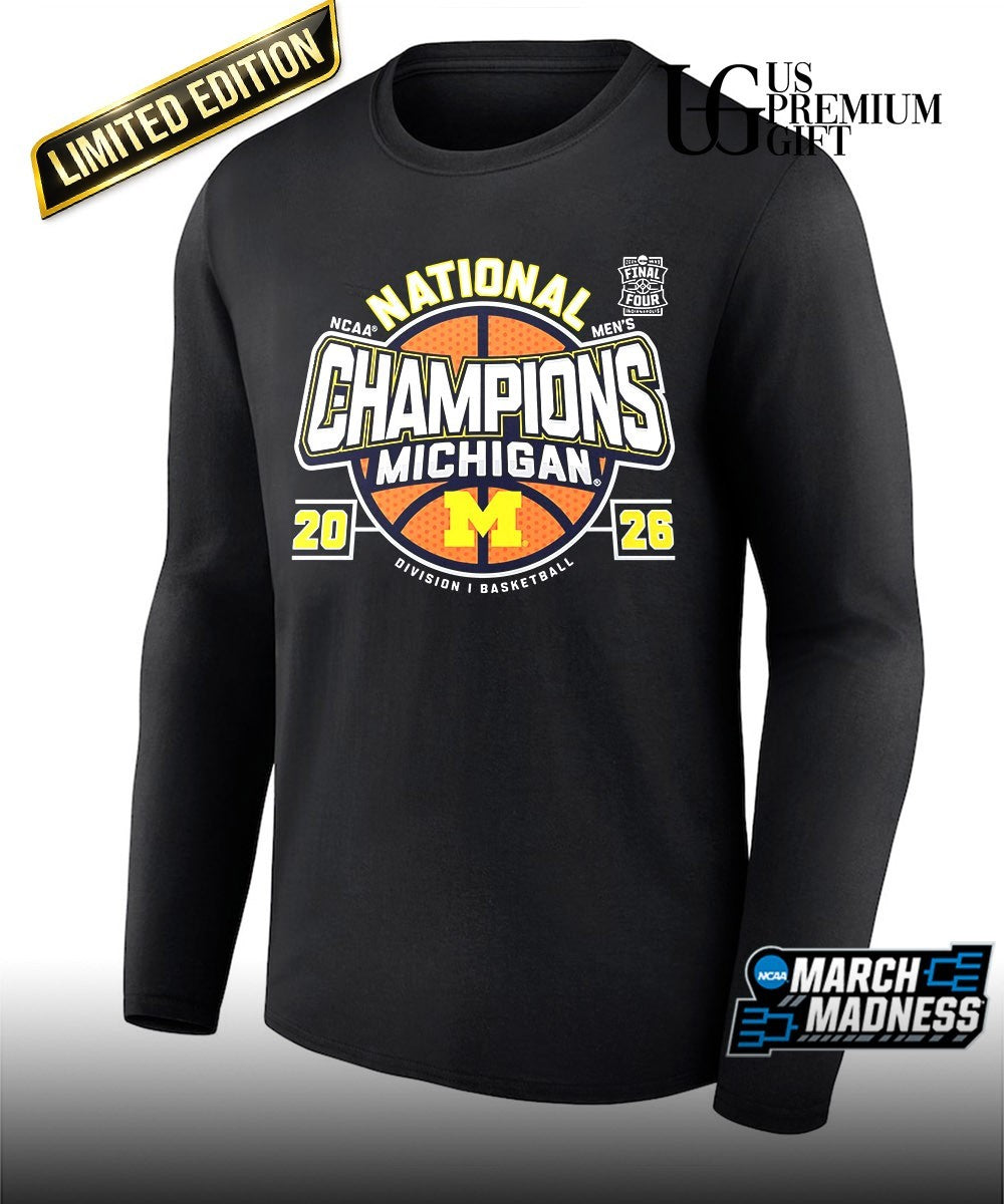 Michigan Wolverines 2026 NCAA Men’s basketball National Champions T-shirt