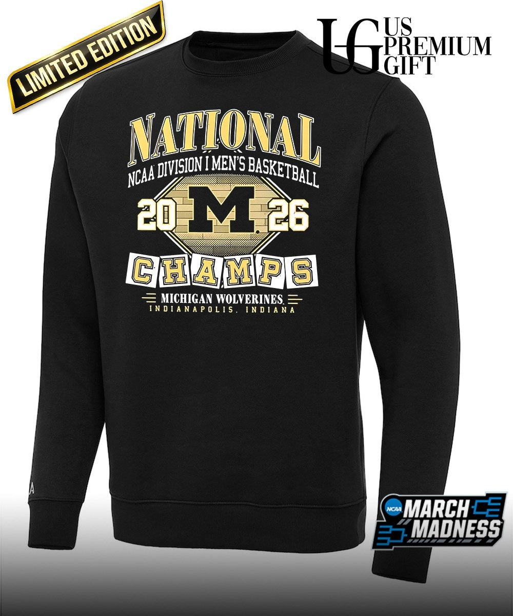 Michigan Wolverines Men’s Basketball 2026 NCAA National Champions shirt