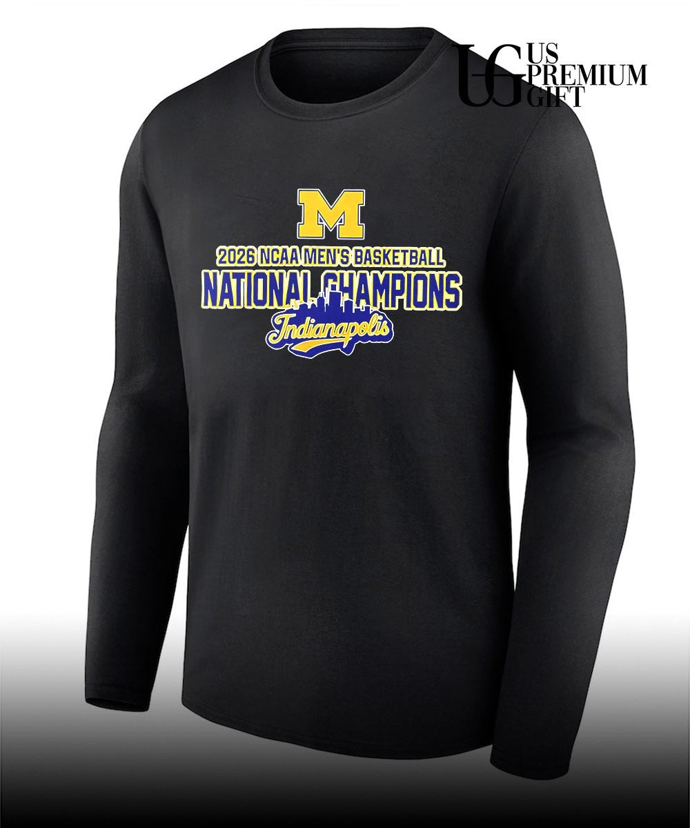 Michigan Wolverines Men’s Basketball 2026 National Champions Indianapolis shirt