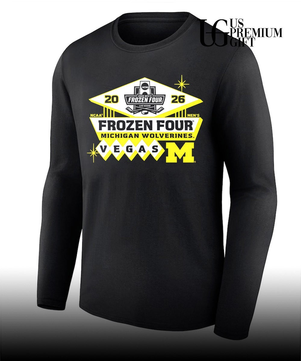 Michigan Wolverines Men’s Hockey Frozen Four 2026 shirt