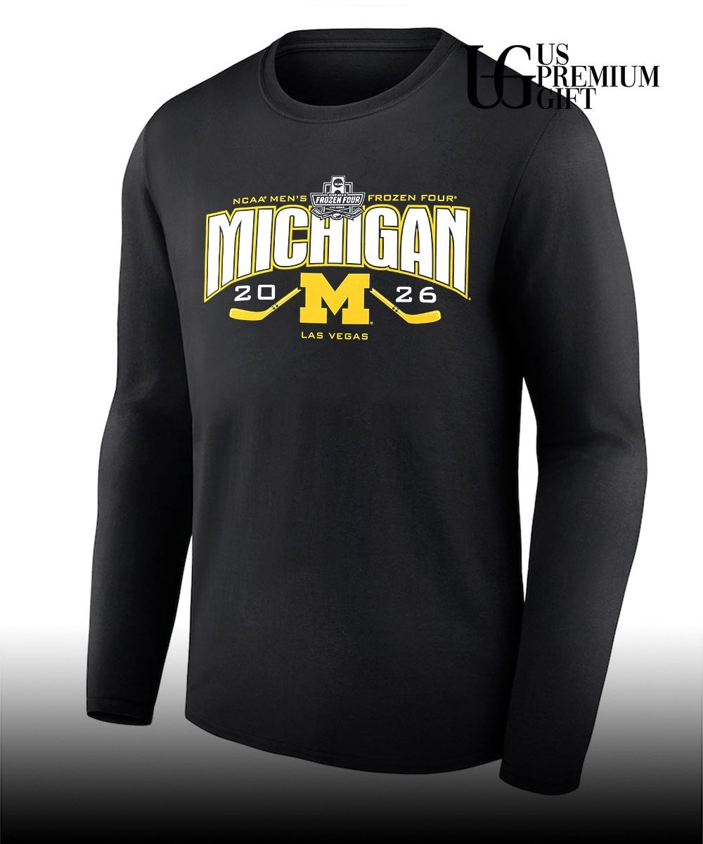 Michigan Wolverines NCAA Men’s Frozen Four 2026 Las Vegas shirt