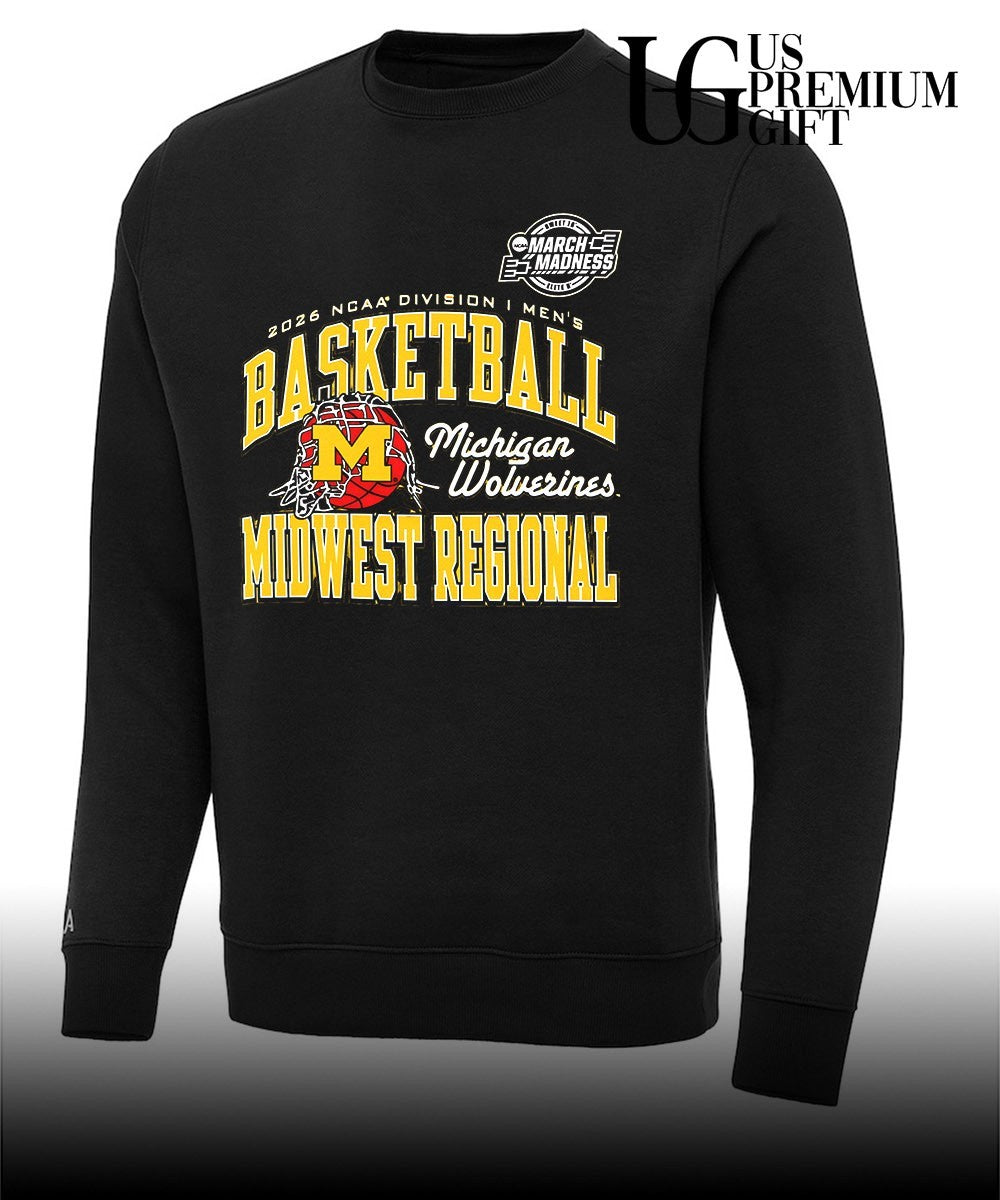 Michigan Wolverines basketball NCAA Division I March Madness Midwest Regional 2026 shirt