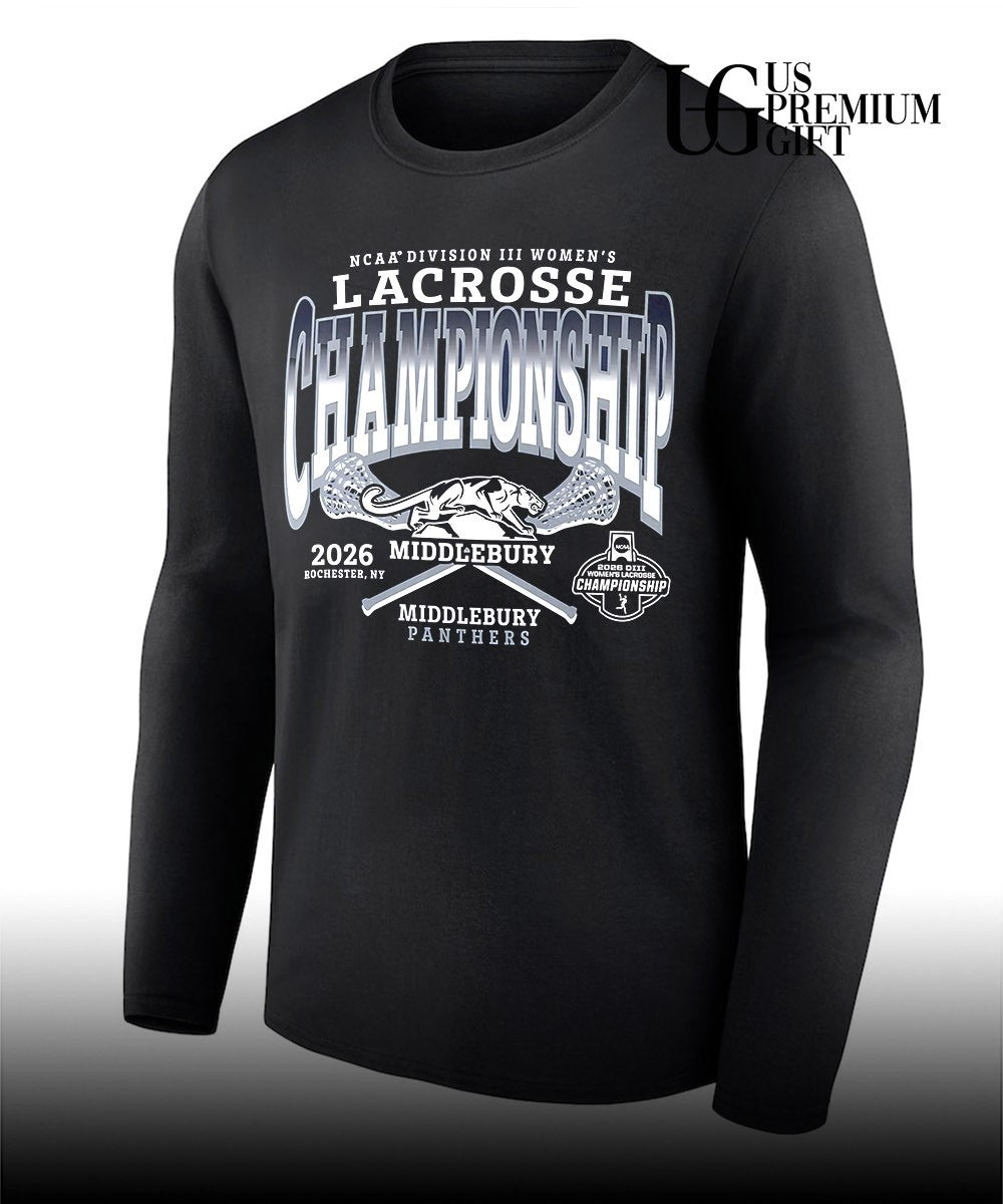 Middlebury Panthers NCAA Division III Women’s Lacrosse Championship 2026 shirt