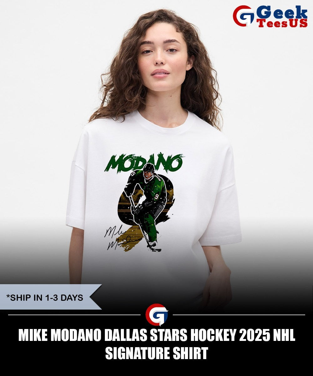 Mike Modano Dallas Stars hockey 2025 NHL signature shirt