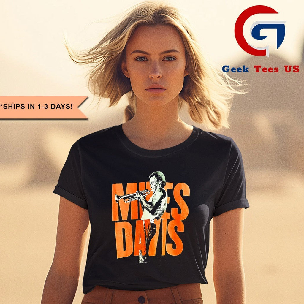 Miles Davis American trumpeter and bandleader retro shirt