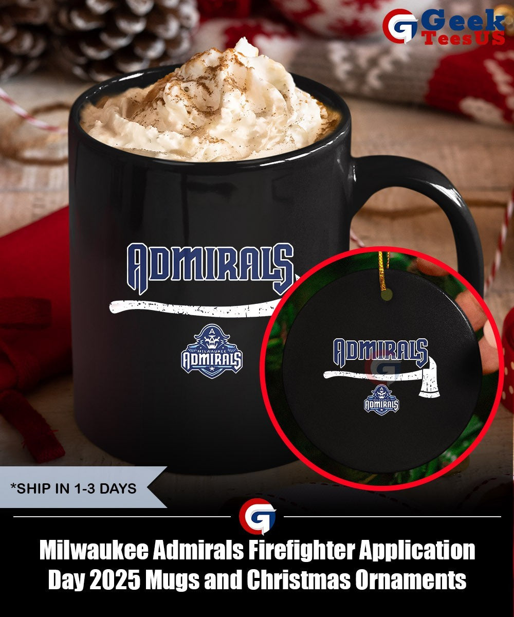 Milwaukee Admirals Firefighter Application Day 2025 shirt