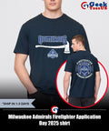 Milwaukee Admirals Firefighter Application Day 2025 shirt