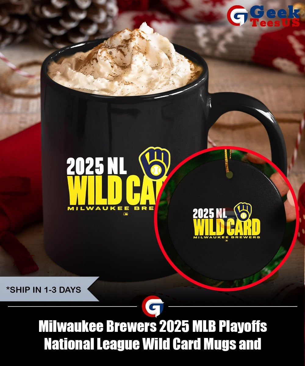 Milwaukee Brewers 2025 MLB Playoffs National League Wild Card shirt