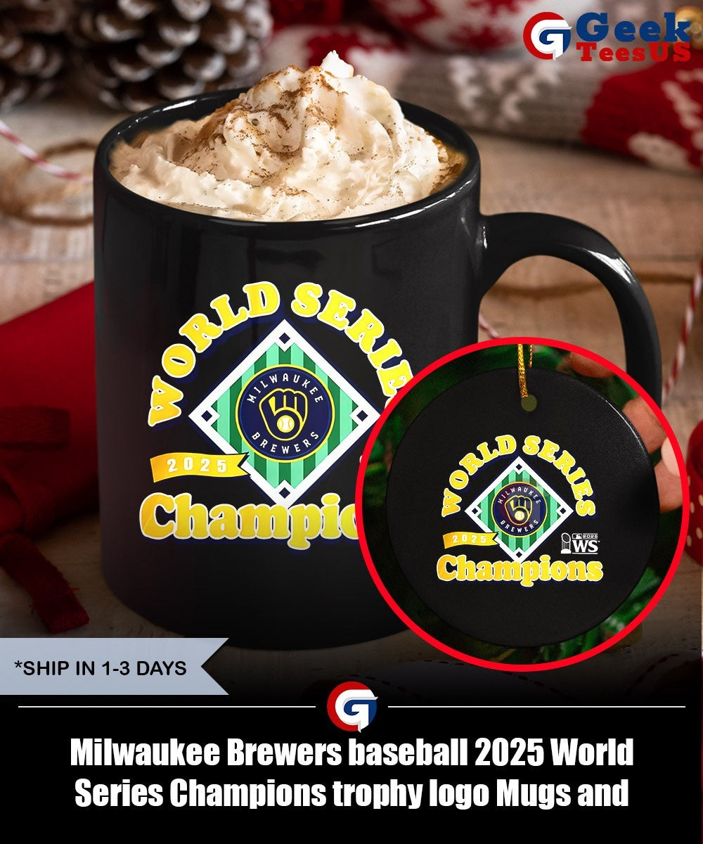 Milwaukee Brewers baseball 2025 World Series Champions trophy logo shirt