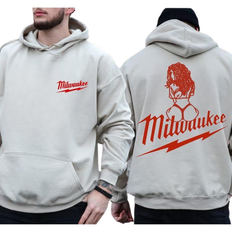 Milwaukee Girl T-Shirt - Sweatshirt - Hoodie, Streetwear - Funny Curvy Pin-Up Parody Print, Power Tool Lover Gift, Bold...