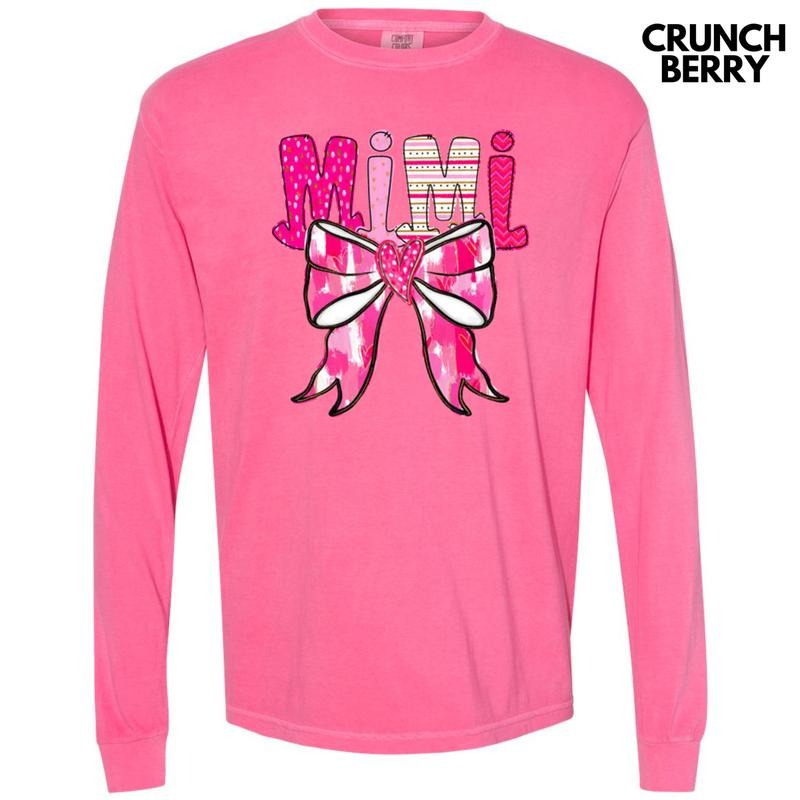 Mimi Valentine Coquette Long Sleeve Comfort Colors T-Shirt Hoodie, Sweatshirt | HypeDripTees.com