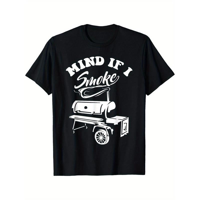 Mind if I Smoke - Funny BBQ Smoker & Grilling T-Shirt T-Shirt Made in USA Hoodie, Sweatshirt | HypeDripTees.com