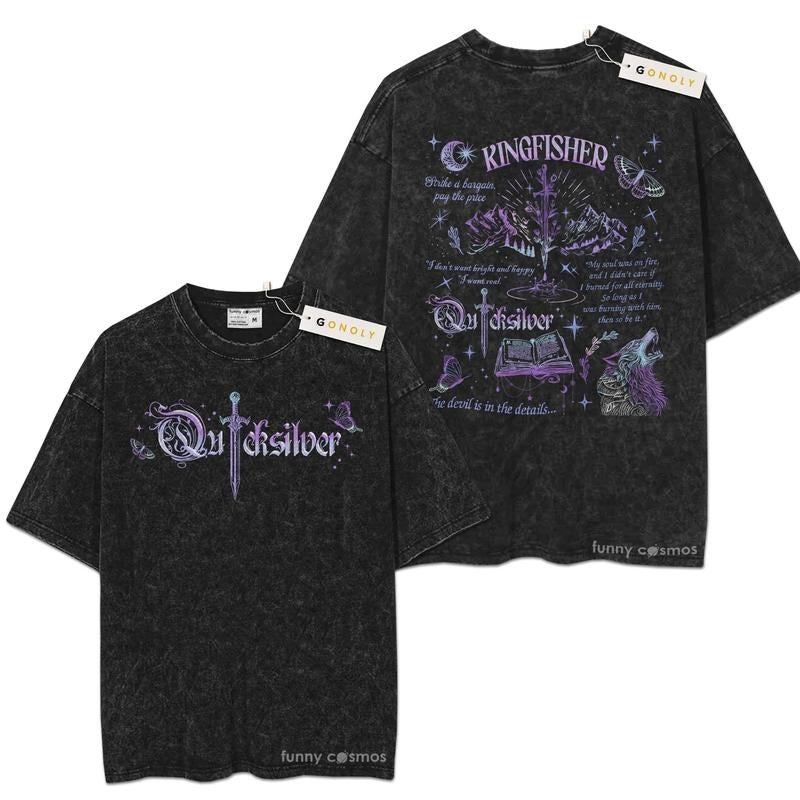 [ Mineral Wash ] Callie Hart Quicksilver Book Lovers, Bookish Graphic Washed Style Shirt Hoodie, Sweatshirt