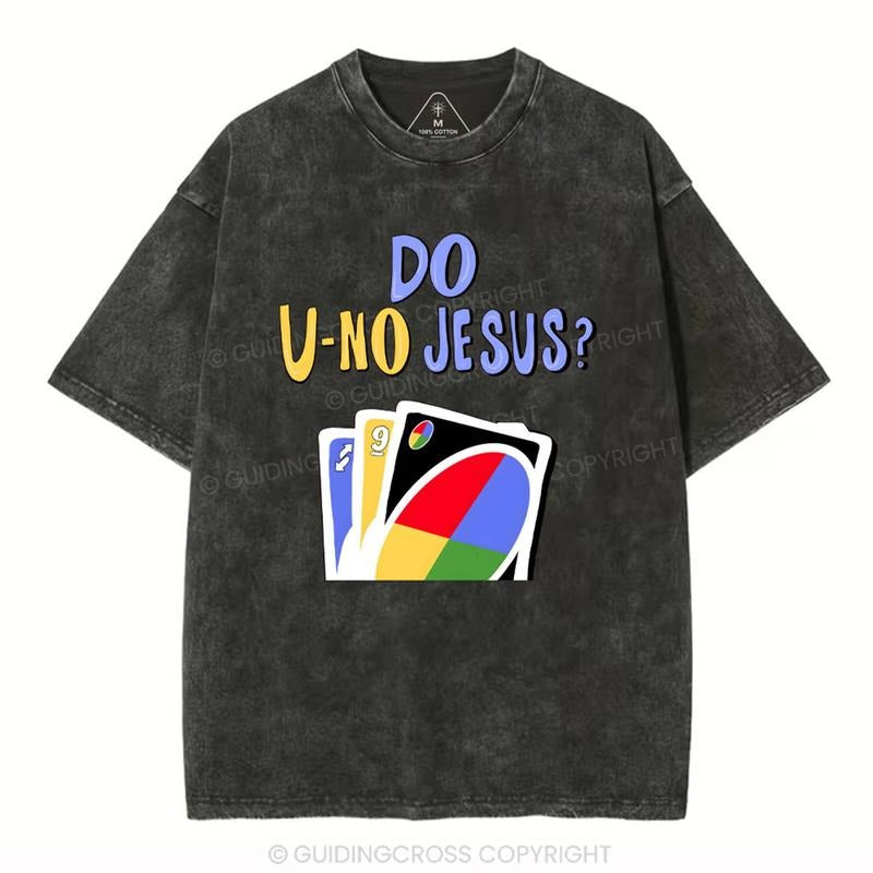 [ Mineral Wash ] Do UNo Jesus Christian Washed TShirt Jesus Graphic Washed Style Shirt Hoodie, Sweatshirt | HypeDripTees.com