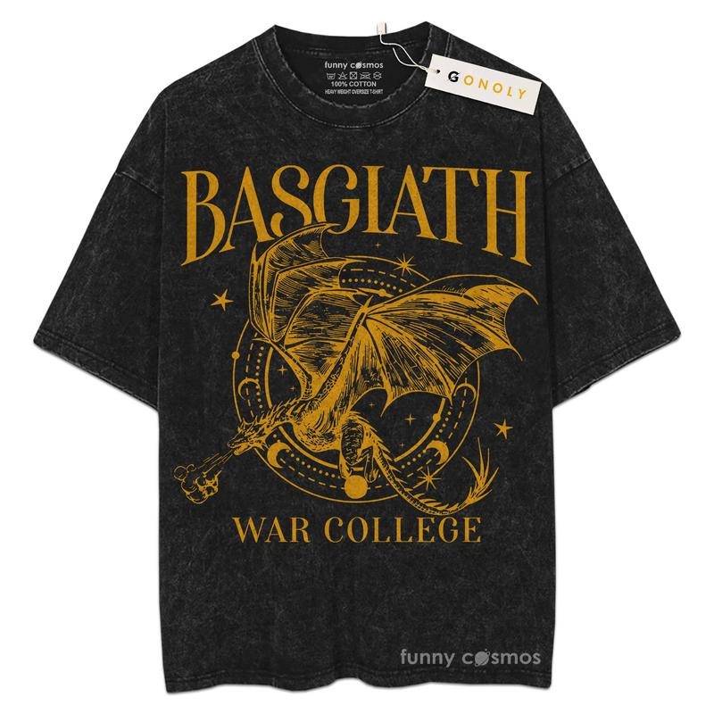 [ Mineral Wash ] Fourth Wing Riders Basgiath War Bookish For Fans Lover Book, Bookish, Graphic Washed Style Shirt Hoodie,...