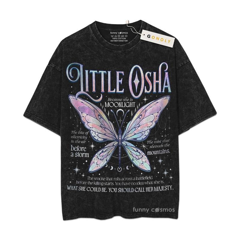 [ Mineral Wash ] Little Osha Butterfly Saeris Fane Kingfisher Shirt, Bookish, Bookworm, Gift For Fan Lovers, Graphic...