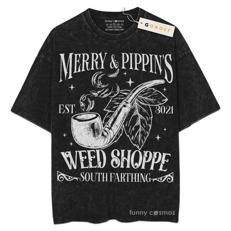 [ Mineral Wash ] Merry & Pippins For Fans Lover Book, Bookish, Graphic Washed Style Shirt Hoodie, Sweatshirt