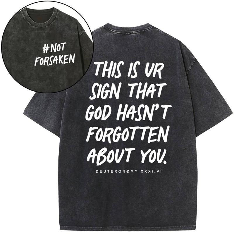 [ Mineral Wash ] Not Forsaken Christian Washed TShirt Jesus Graphic Washed Style Shirt Hoodie, Sweatshirt | HypeDripTees.com