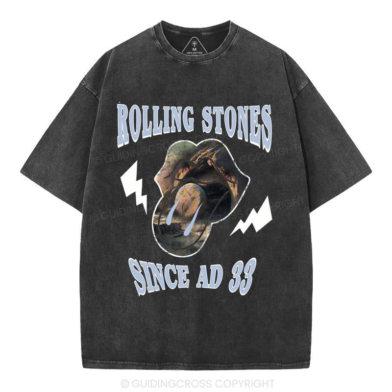[ Mineral Wash ] Retro Ad33 Christian Washed TShirt Jesus Graphic Washed Style Shirt Hoodie, Sweatshirt | HypeDripTees.com