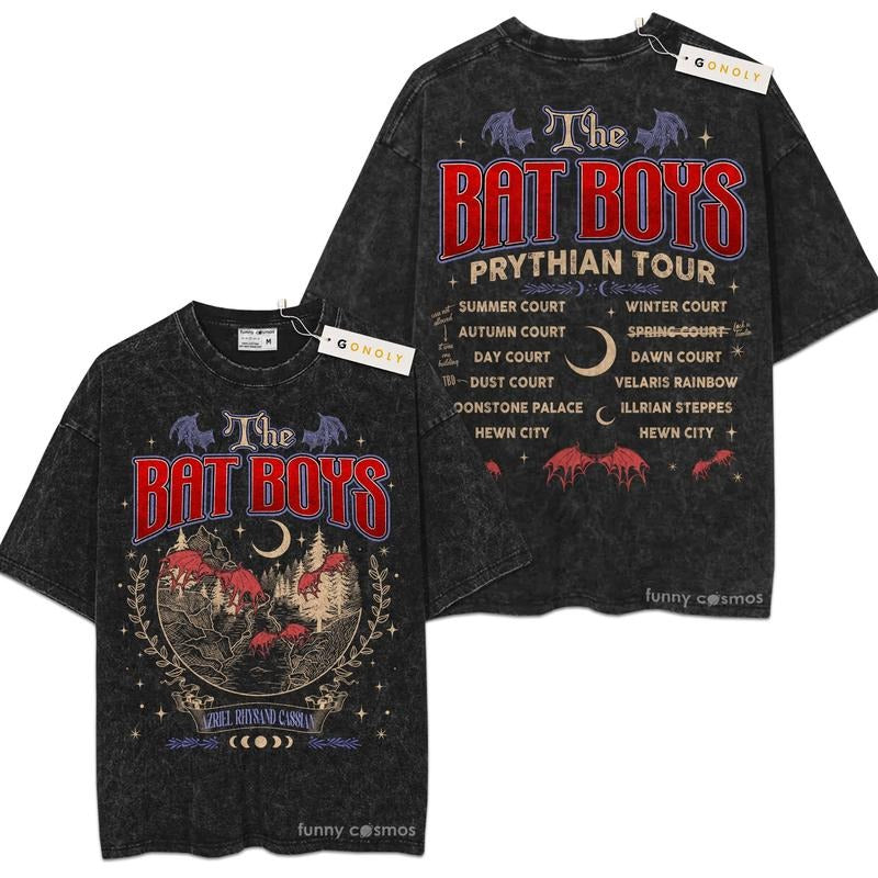 [ Mineral Wash ] The Bat Boys Acotar For Fans Lover Book, Bookish, Graphic Washed Style TShirt Hoodie, Sweatshirt