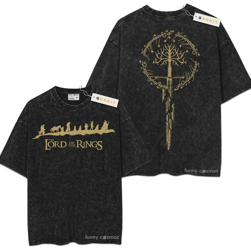 [ Mineral Wash ] The Lord Of The Rings For Fans Lover Book, Bookish, Graphic Washed Style Shirt Hoodie, Sweatshirt