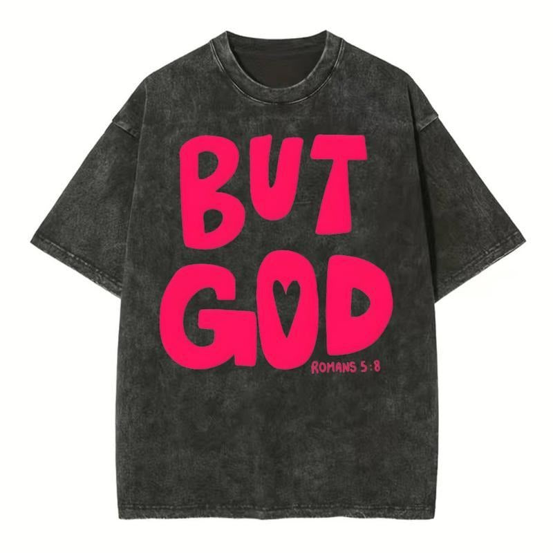 [Mineral Wash Shirt]  Floral Nature Lung Christian Washed Shirt Jesus Graphic Washed Style Shirt Casual Crewneck Hoodie,...