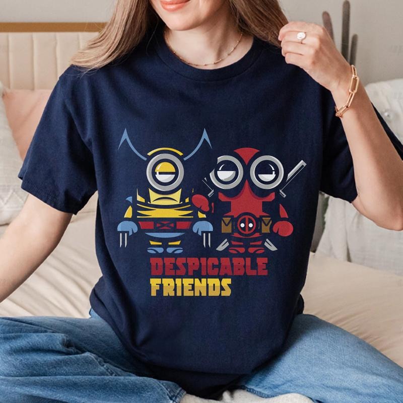 Miniiions DEaDDpOoL and Xxmen Movie  Shirt Halloween Shirt Hoodie, Sweatshirt | HypeDripTees.com