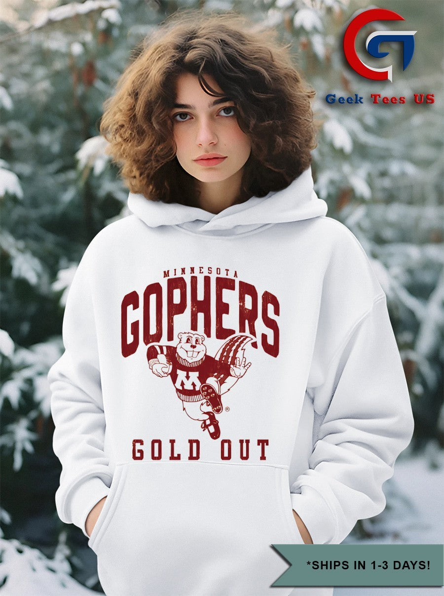 Minnesota Gophers gold out retro shirt