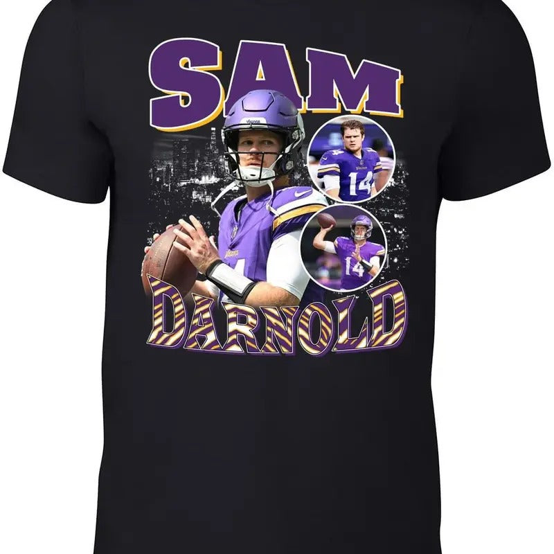 Minnesota Sam Darnold Bootleg Style T-Shirt Hoodie, Sweatshirt | HypeDripTees.com