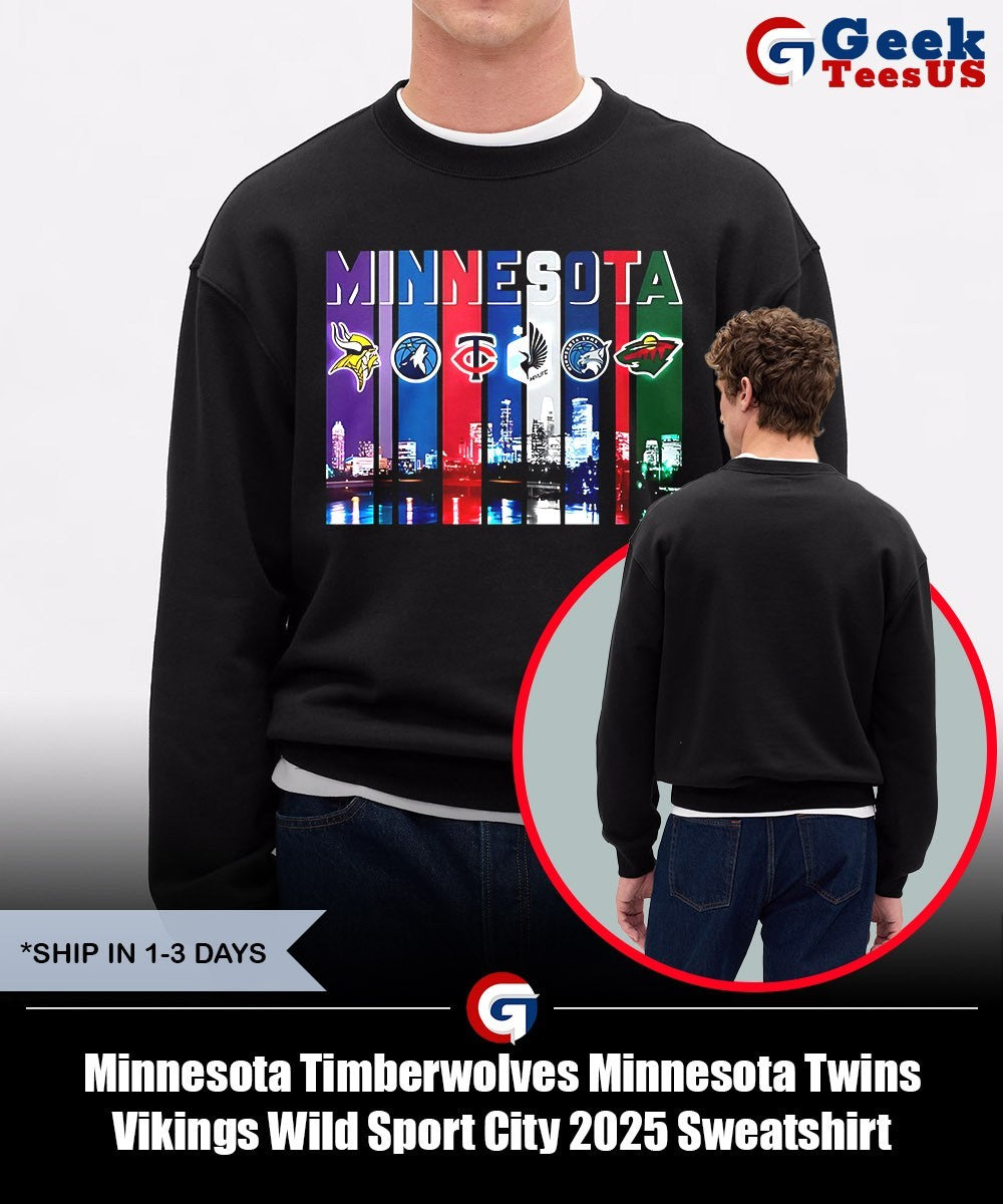 Minnesota Timberwolves Minnesota Twins Vikings Wild Sport City 2025 shirt