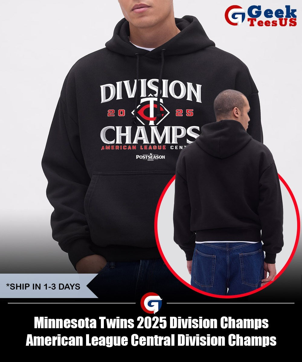 Minnesota Twins 2025 Division Champs American League Central Division Champs MLB Postseason shirt