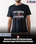 Minnesota Twins 2025 Division Champs American League Central Division Champs MLB Postseason shirt